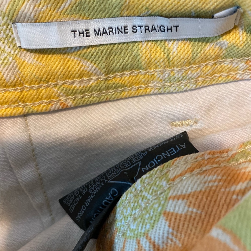 Zara The Marine Straight Sunflower Jeans Trending ASO Blackish Size 12 - Picture 9 of 10